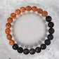 Authentic 5 Mukhi Rudraksha With Black Agate Beaded Bracelet
