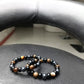 Tiger Eye Matte Black Beaded Bracelet(Combo)