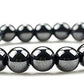 Natural Round Beads Magnetic Hematite Crystal Stone 8mm Bracelet (Pack of 2)