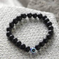 PD Enterprise Black Evil Eye Beaded Bracelet Unisex