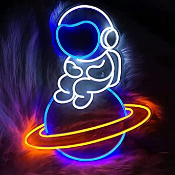 ASTRONAUT ON PLANET- Neon Sign