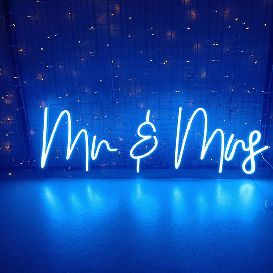 Mr & Mrs Neon Sign