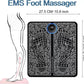 Foot Massager Feet Massage Machine ,Electronic Muscle Stimulator Massage Mat USB Rechargeable Massager (Black)