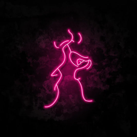 MOUTH KISSING- Neon Sign