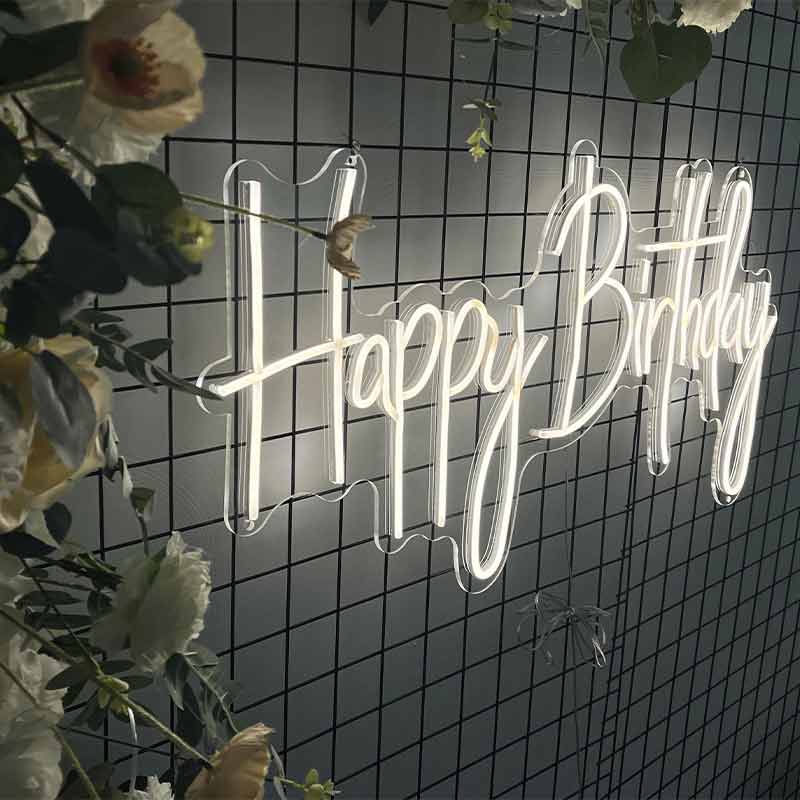 HAPPY BIRTHDAY (SINGLE LINE)- Neon Sign