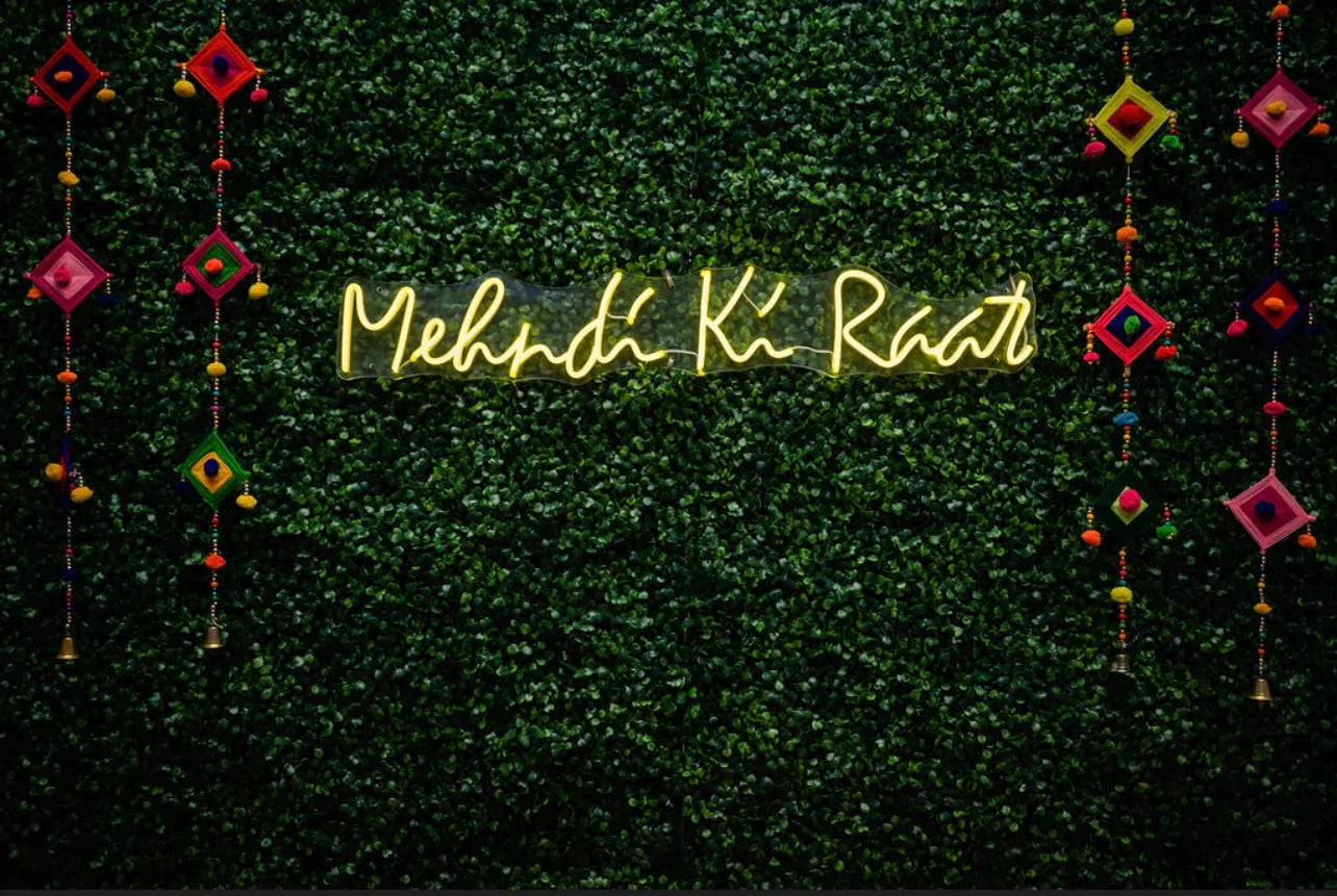 MEHNDI KI RAAT- Neon Sign