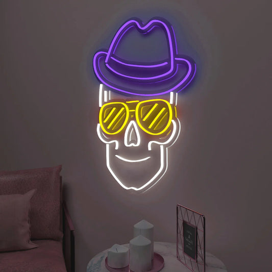 TRIPPY SKULL- Neon Sign